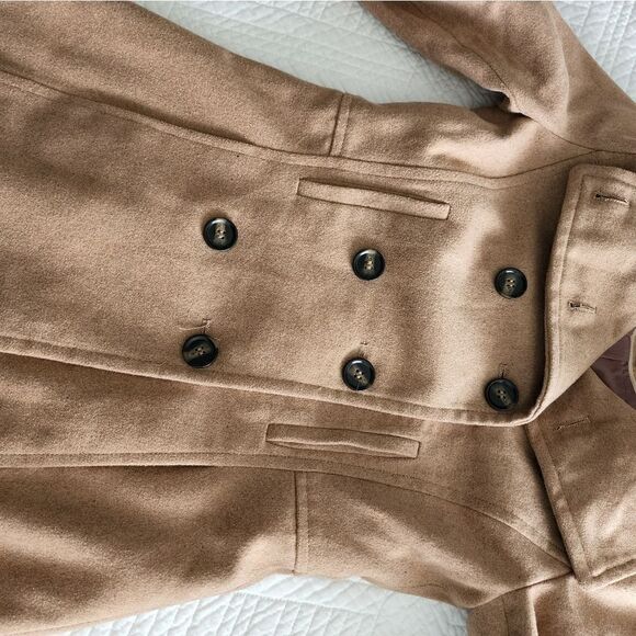 Thread and supply camel doble breasted wool blend jacket - Picture 14 of 16